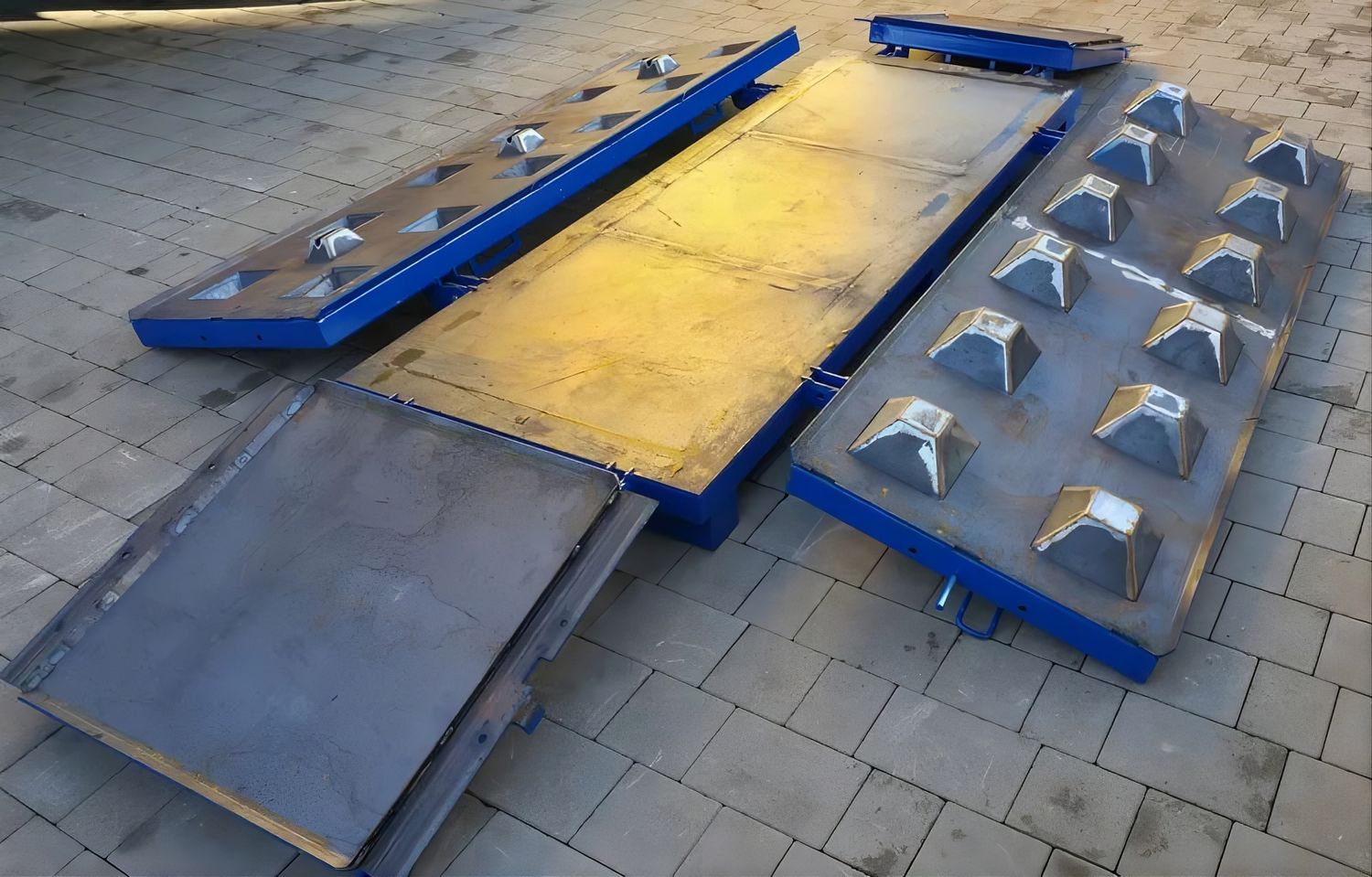 Modulare Form für Betonblöcke mit Boden 180 × 60 × 60 cm