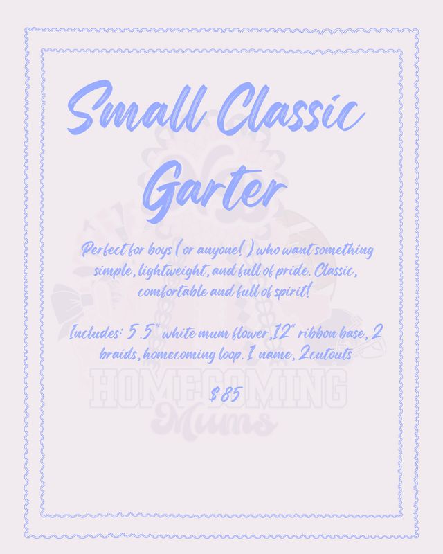 Small Classic Garter