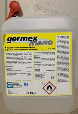 Händedesinfektionsmittel germex mano plus 10 l
