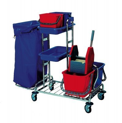 Systemwagen gross 2 x 15 l mit Presse Systemwagen gross 2 x 15 l mit Presse