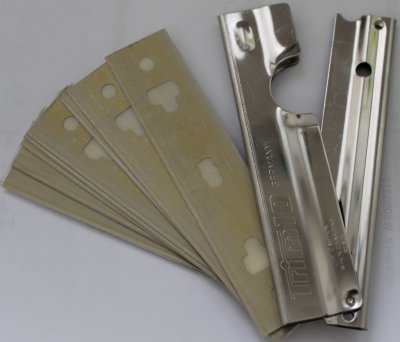 Klingehalter-Set mit 10 Klingen 10 cm