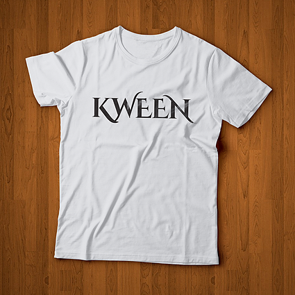 KWEEN White/Black Tee ROYALTY series
