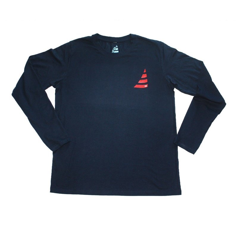 Mens Long Sleeve Navy T Shirt