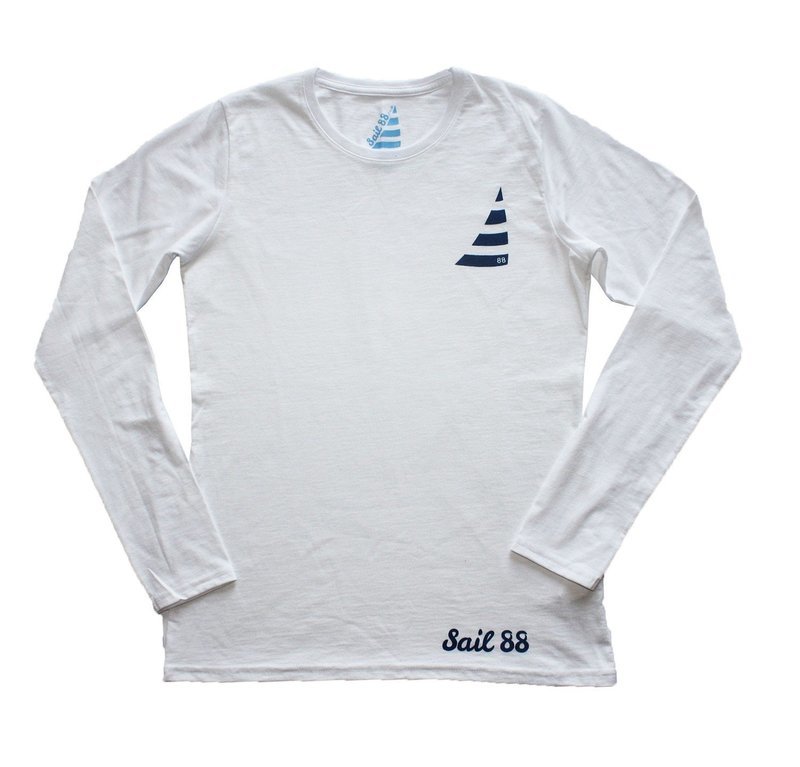 Ladies Long Sleeve White T shirt