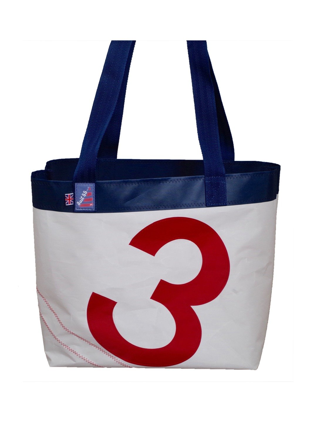 Bag For Life in White Sailcloth with Web Handles