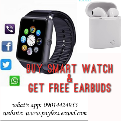 Smart watch with free earpods