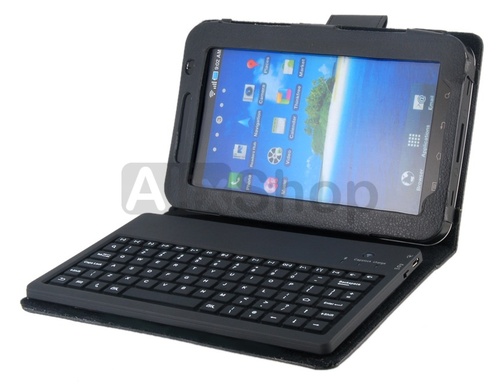 Teclado de 81-teclas 6 mm Bluetooth de Silicon + Funda de Proteccion Para Samsung P6200