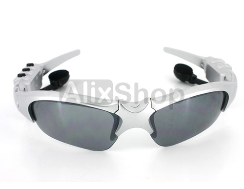 Lentes deportivos para Sol Proteccion UV Reproductor MP3 2GB (Plata)
