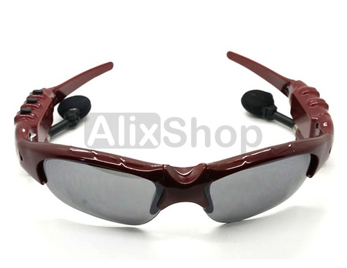 Lentes deportivos para Sol Proteccion UV Reproductor MP3 2GB (Rojo)