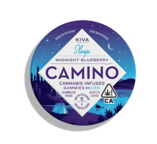 KIVA Camino Gummies - Midnight Blueberry : Sleep 5:1 THC/CBN