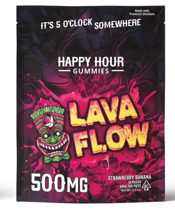 ​Happy Hour Gummies - Lava Flow 500mg