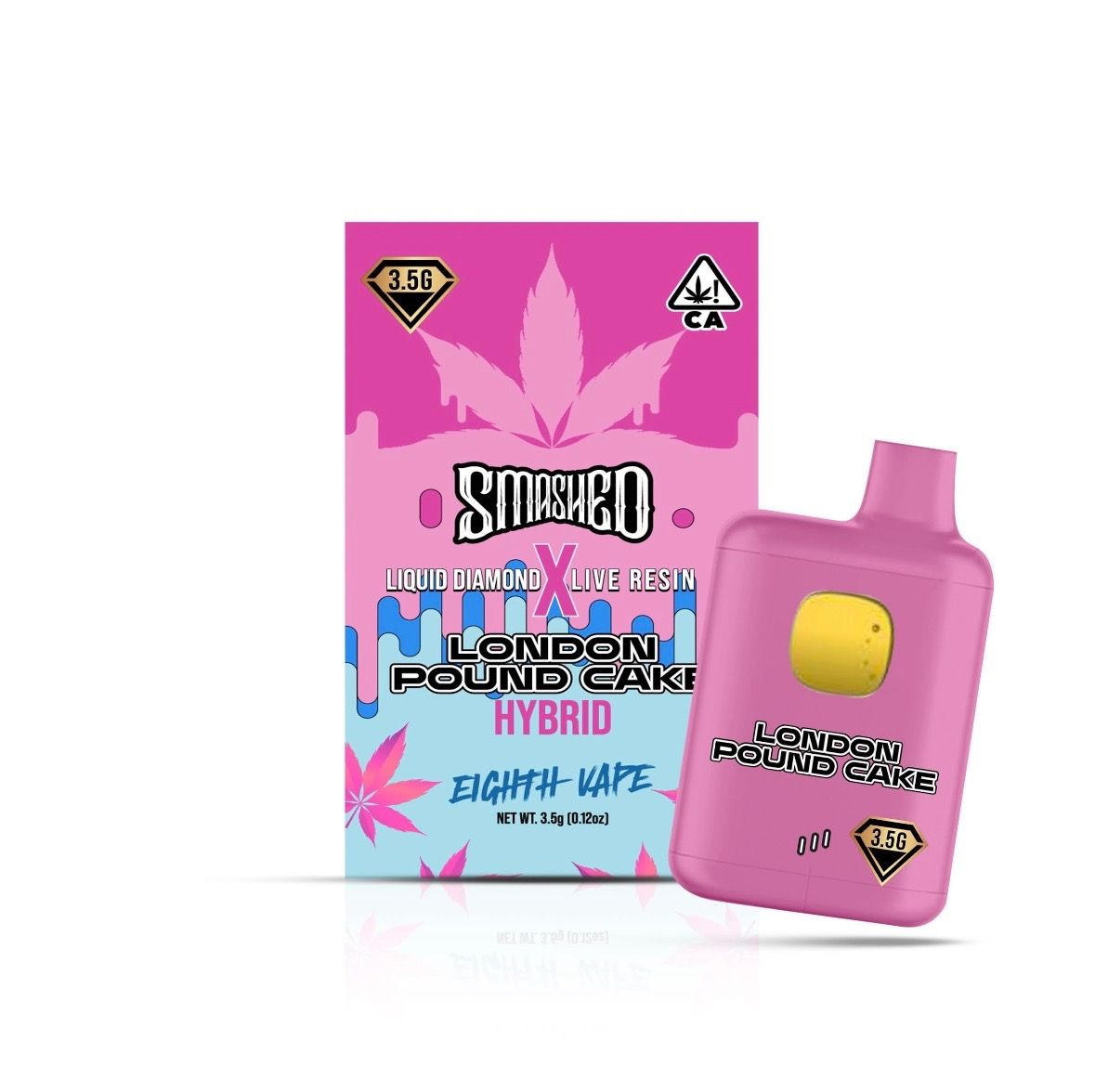 Smashed 3.5 Disposible Peach Fuzz LD X LR Hybrid