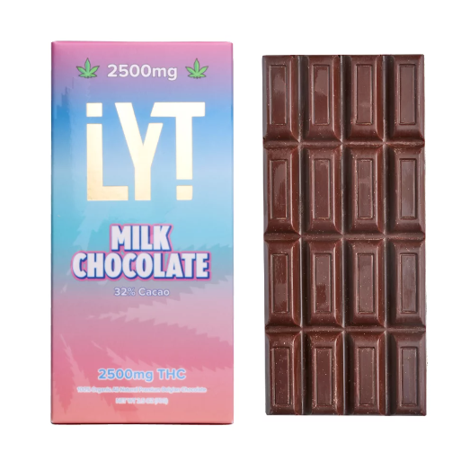 ​LYT  2500GM THC Milk Chocolate bar, Indica