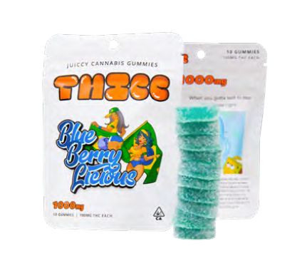 Thicc Gummies, Slim Thicc Phat Razz 1000mg