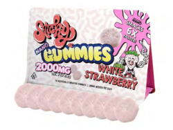 2000mg THC Sticky Nano Gummies,  Sour Watermelon - Hybrid