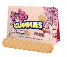 2000mg THC Sticky Nano Gummies, White Strawberry, Sativa