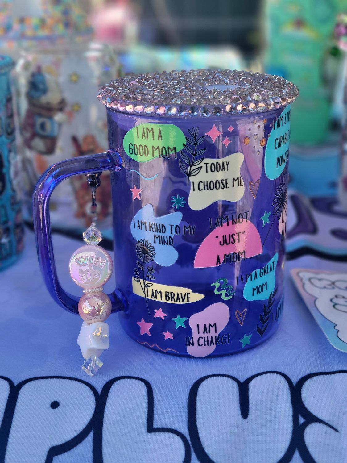 Glass mugs