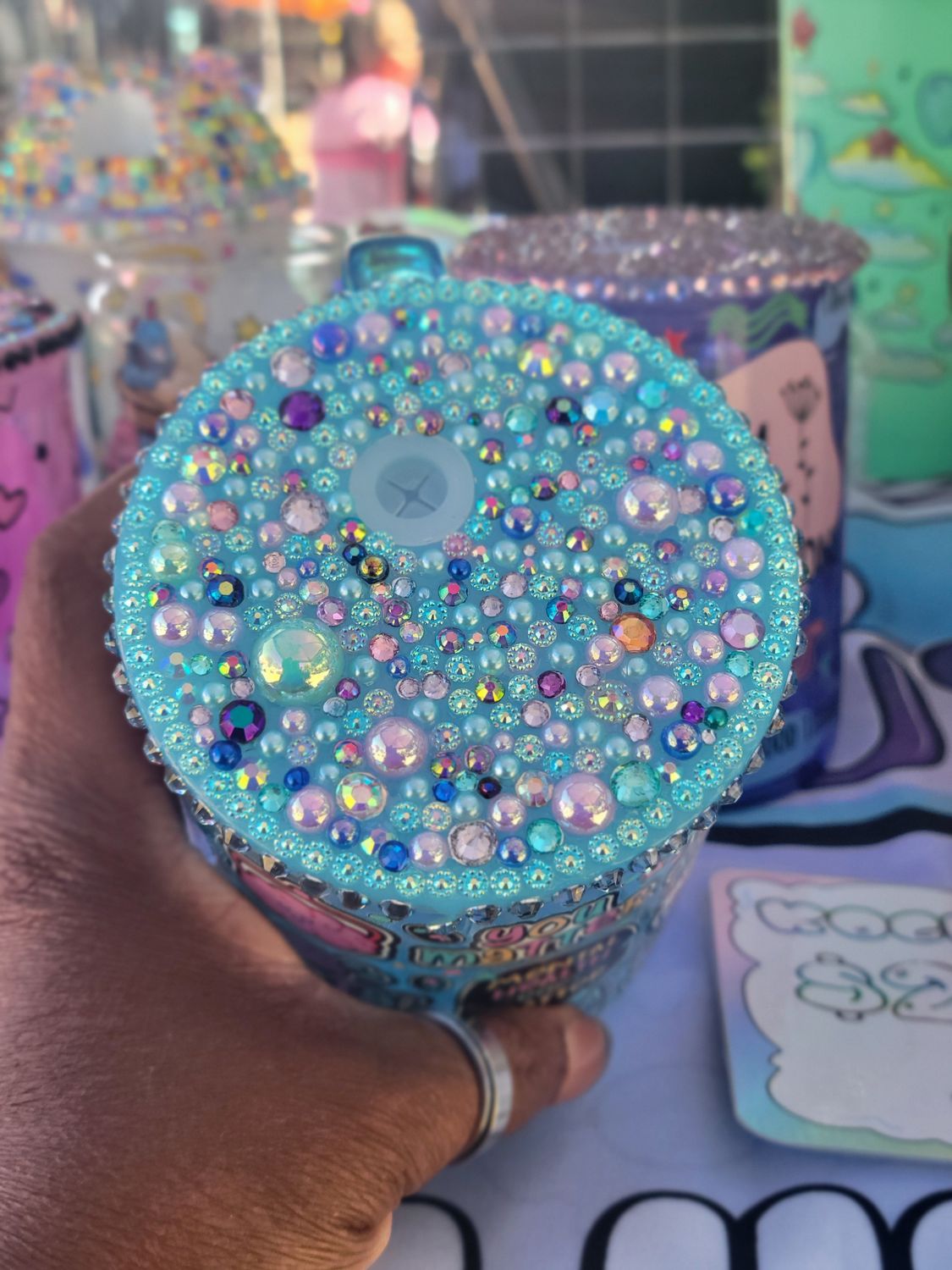 Glass mugs