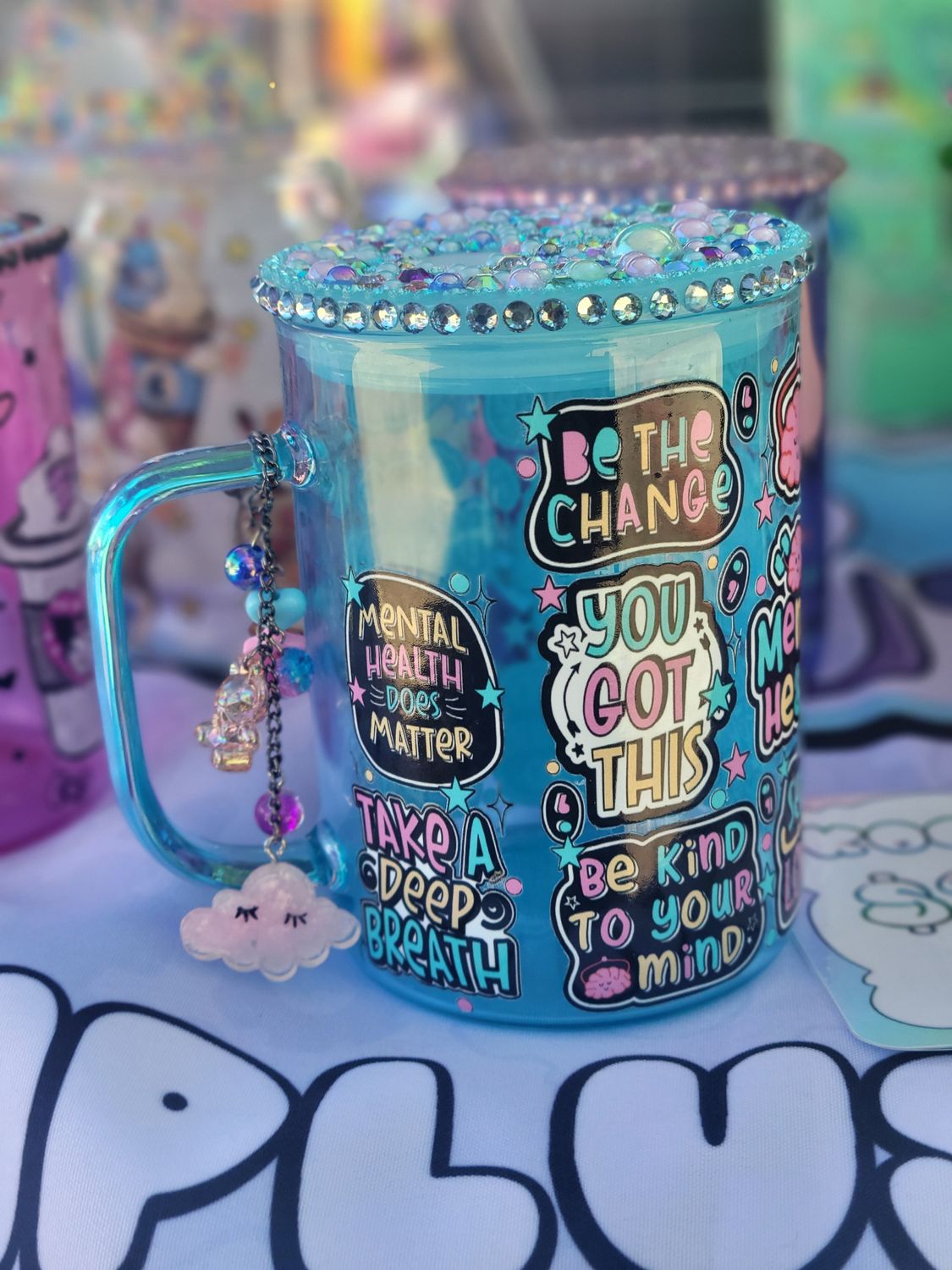 Glass mugs