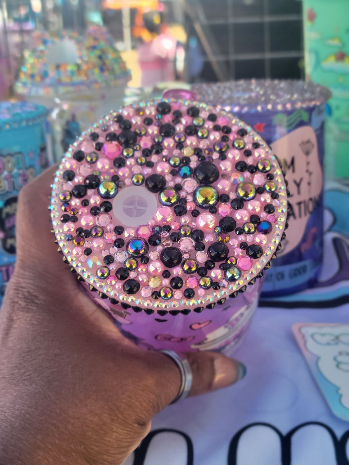 Glass mugs