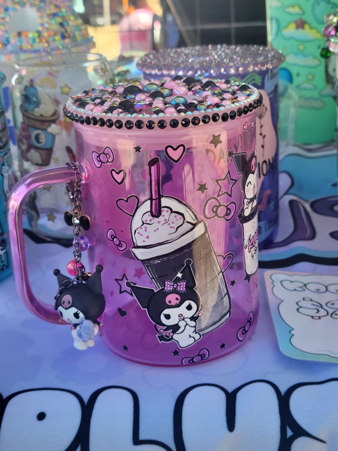 Glass mugs