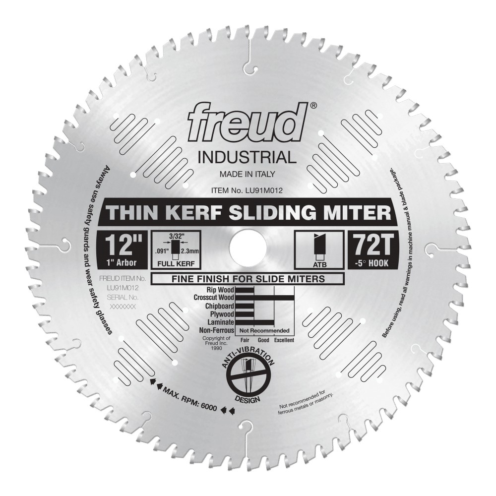 12"x.090"x 1" 72 ATB