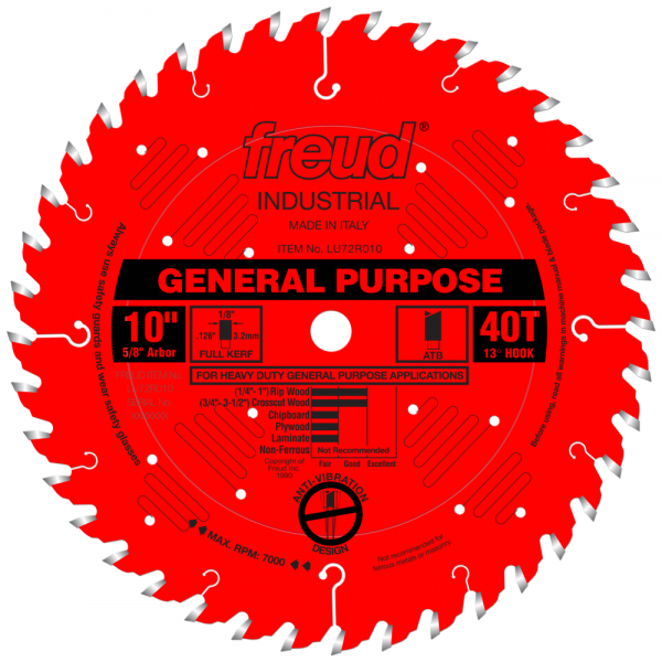 10&quot;x5/8&quot; 40 Hi ATB