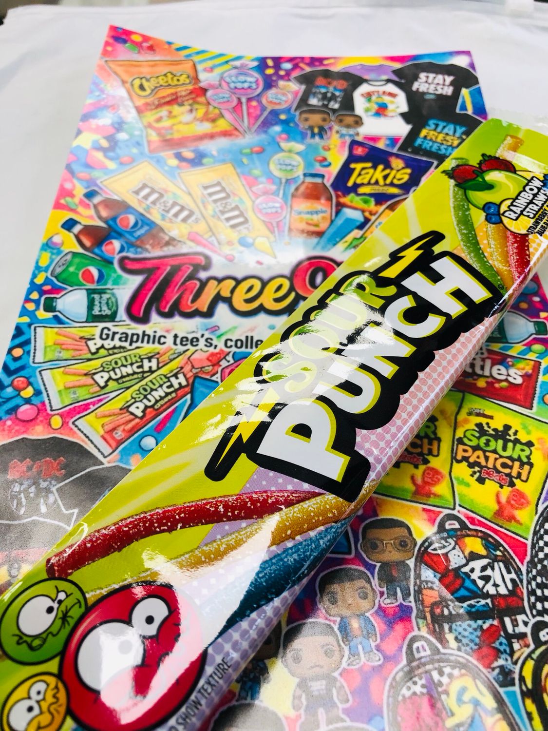 Sour Punch Rainbow Straws 2oz Pack