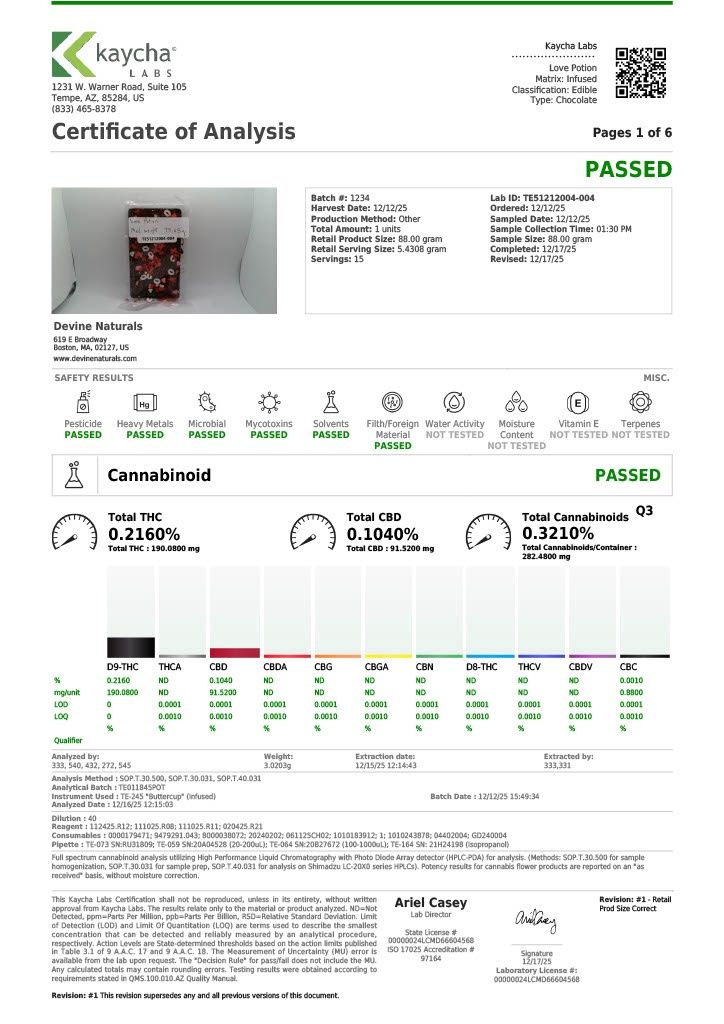 Devine Chocolates Love Potion