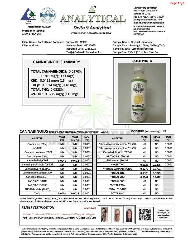 Barfly - 100mg Classic Lemonade Mixer