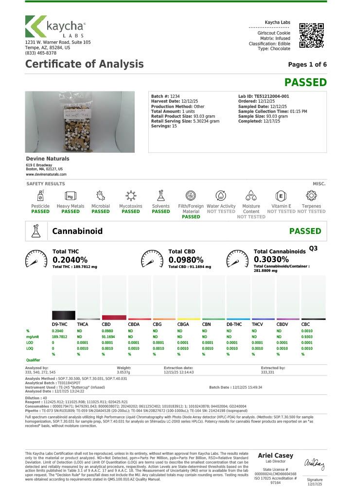 Devine Chocolates Girl Scout