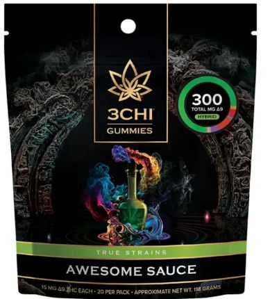 3chi Edibles True Strains Awsome Sauce 20ct