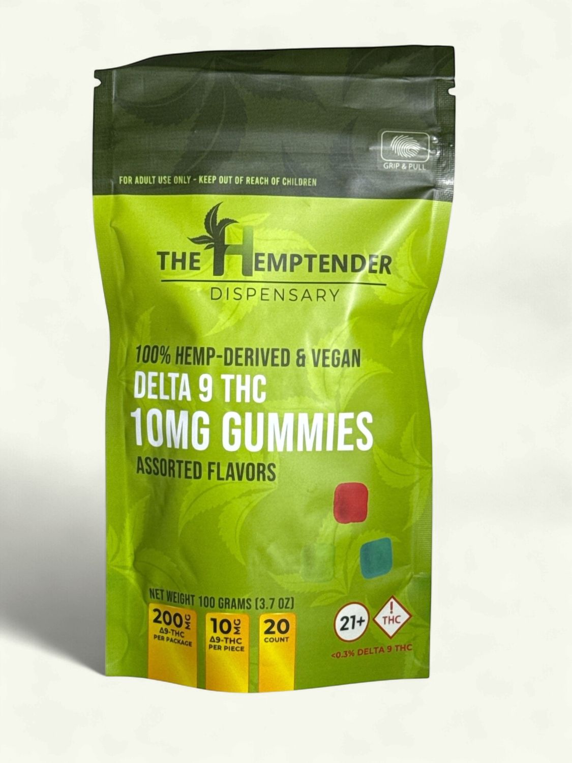 The Hemptender D9 10mg Gummies 20ct