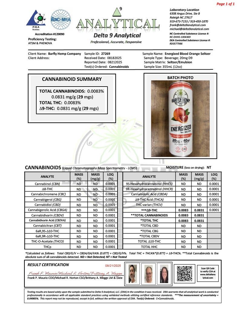 Barfly - Energized - Blood Orange Single