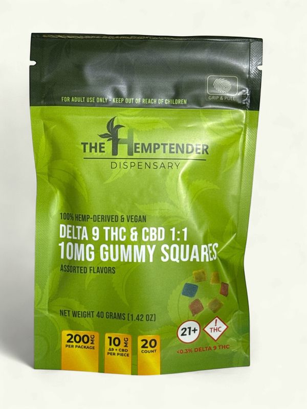 The Hemptender 10mg Delta-9 THC/CBD Microdose Gummy  20ct
