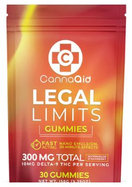 Canna Aid Legal Limit  Delta 9  10mg 30 ct