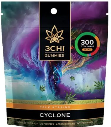 3chi Edibles True Strains Cyclone 20ct