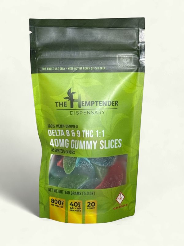 The Hemptdnder D9 - D8 Blend slices