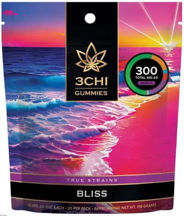 3chi Edibles True Strains Bliss 20ct
