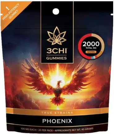3chi Edibles True Strains Phoenix 20ct