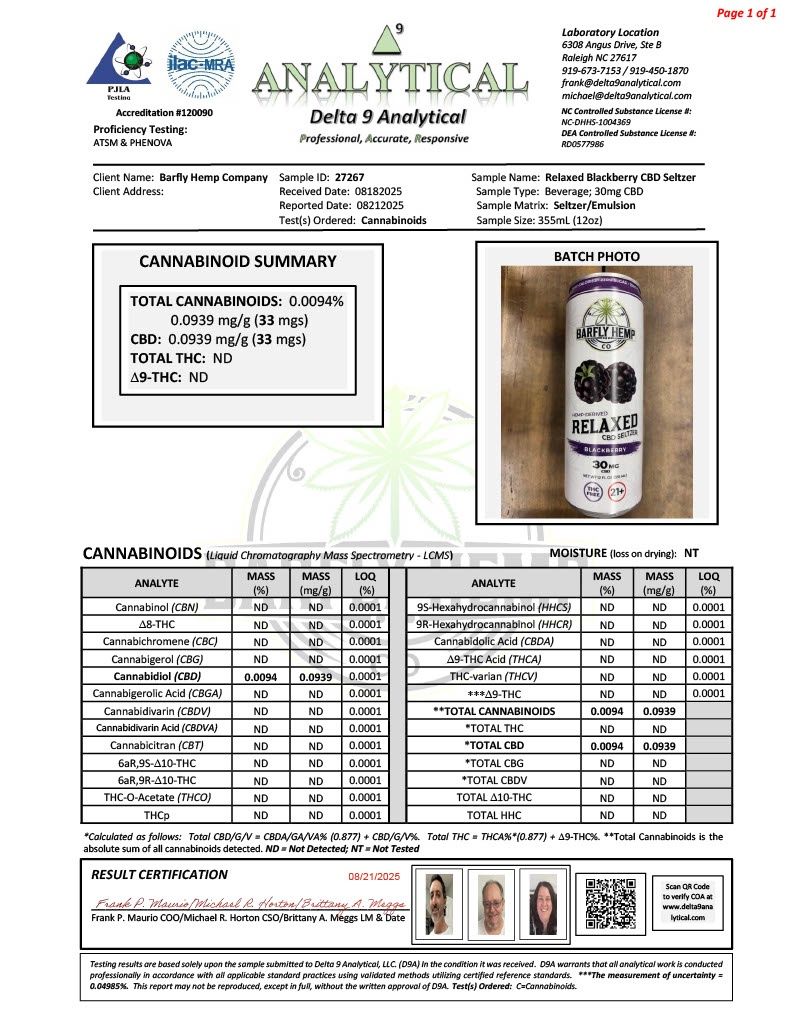 Barfly-Relaxed- Blackberry Single