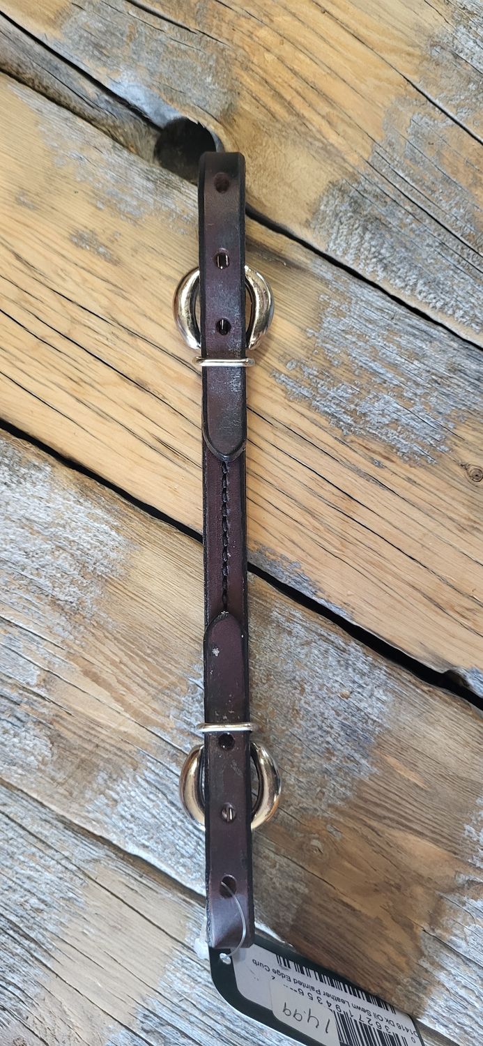 Dark Stain Rolled Curb Strap