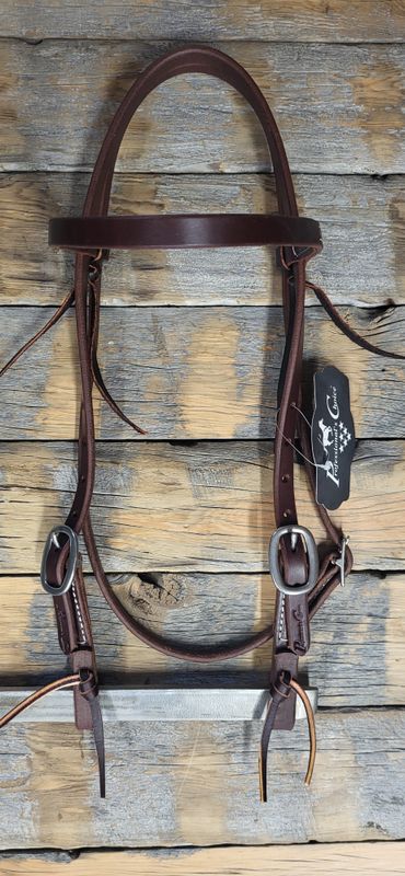 5/8" Heavy Oil  Headstall w Stainless Hardware