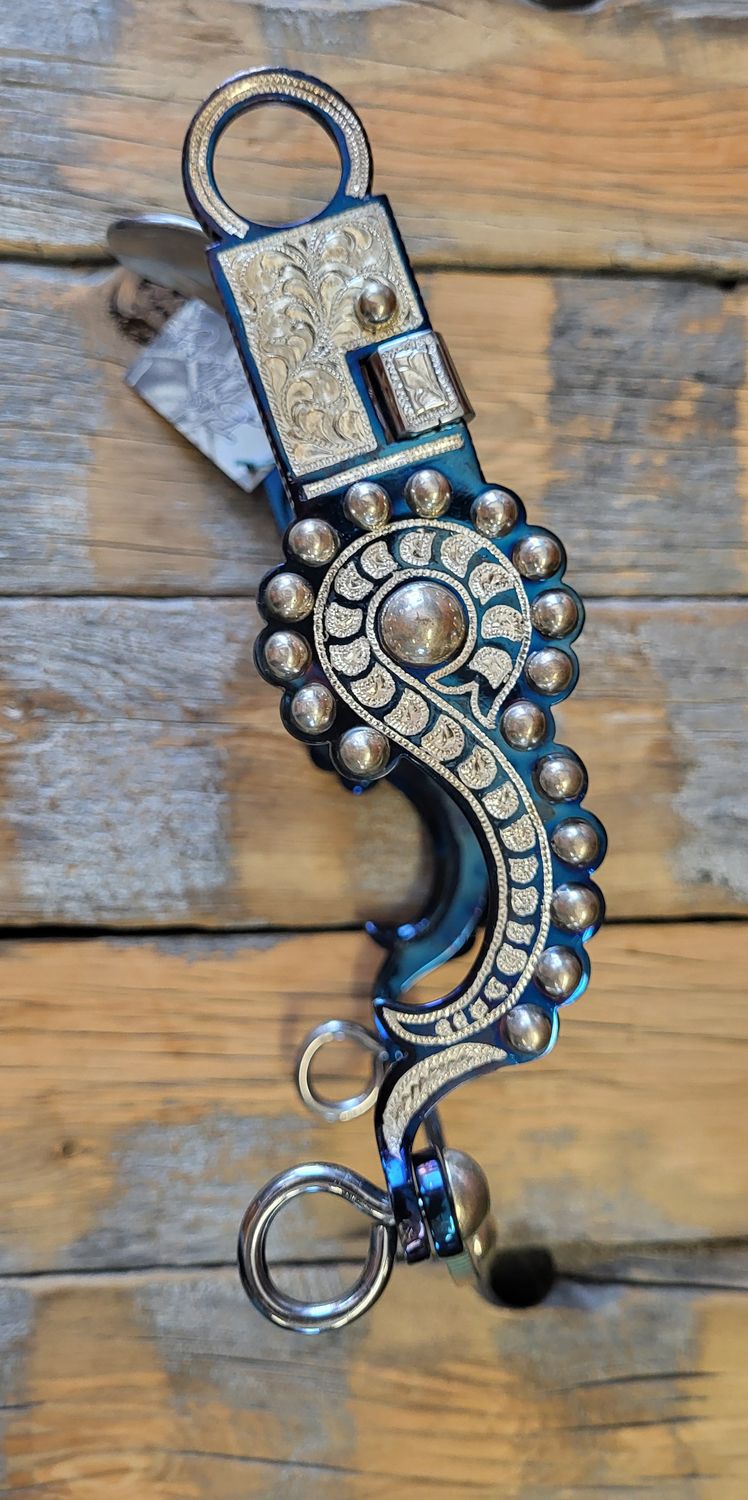 Silver bit w spade mouth