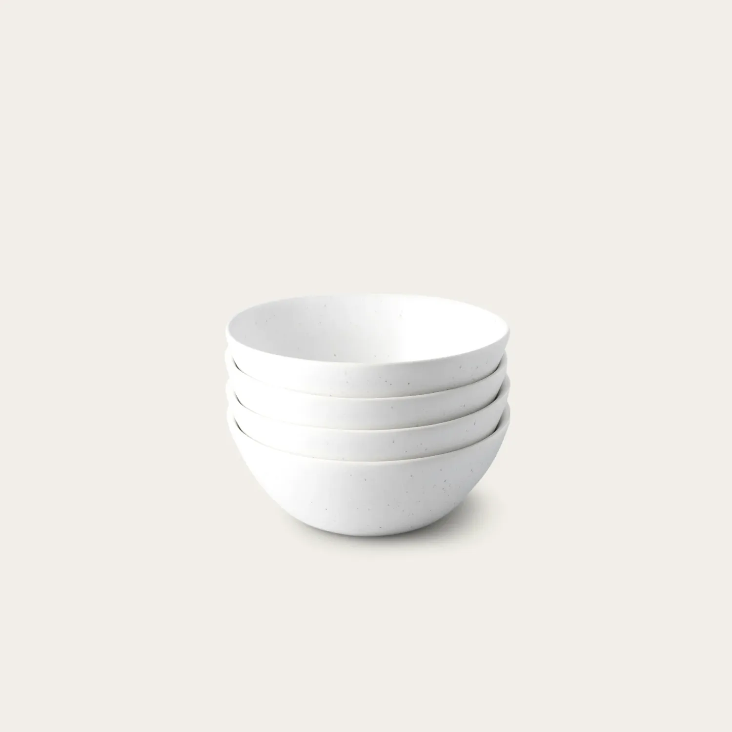 Breakfast Bowls, Colour: Speckled White, Size: Set 2 speckled white