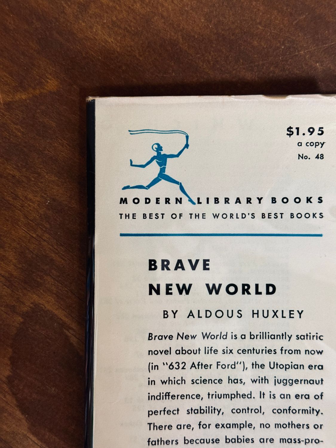 Brave New World by Aldous Huxley (Modern Library Hardcover Edition)