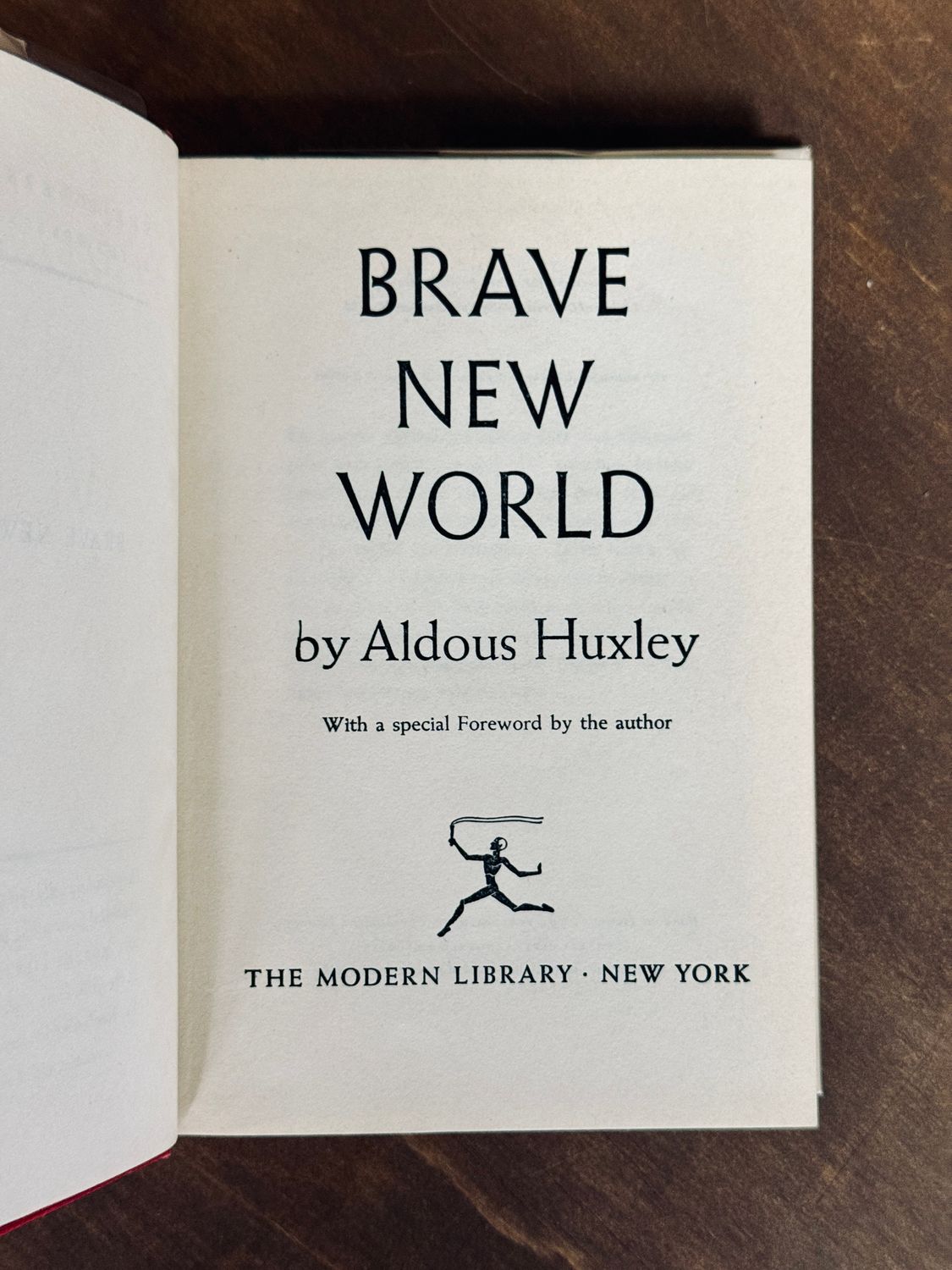 Brave New World by Aldous Huxley (Modern Library Hardcover Edition)