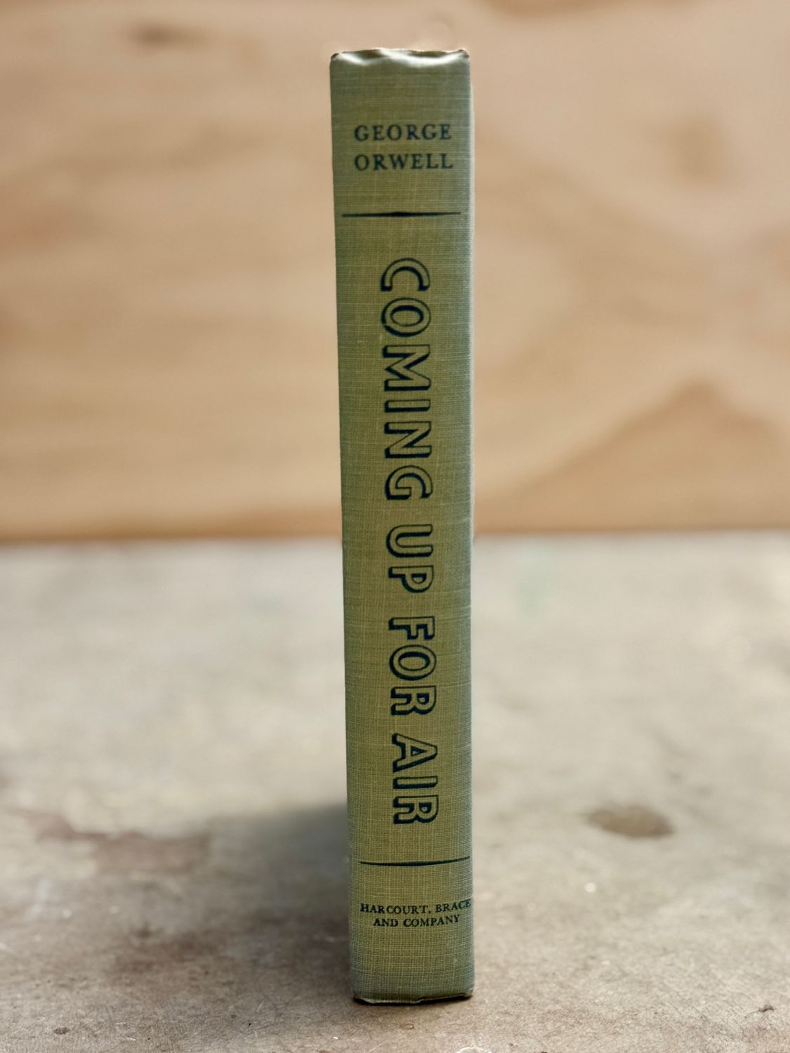 Coming Up for Air by George Orwell (Harcourt, Brace and Company Hardcover Edition, 1950)