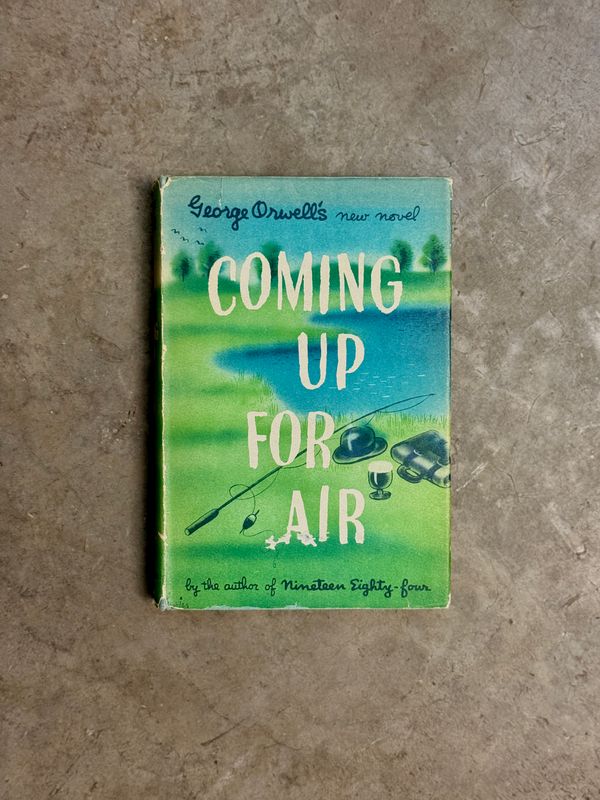 Coming Up for Air by George Orwell (Harcourt, Brace and Company Hardcover Edition, 1950)