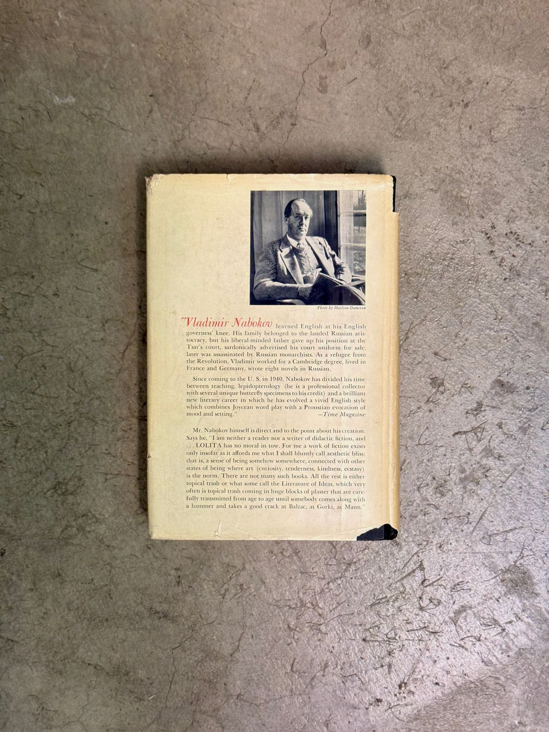 Lolita by Vladimir Nabokov (G.P. Putnam’s Sons Hardcover Edition, Fourth Impression 1958)